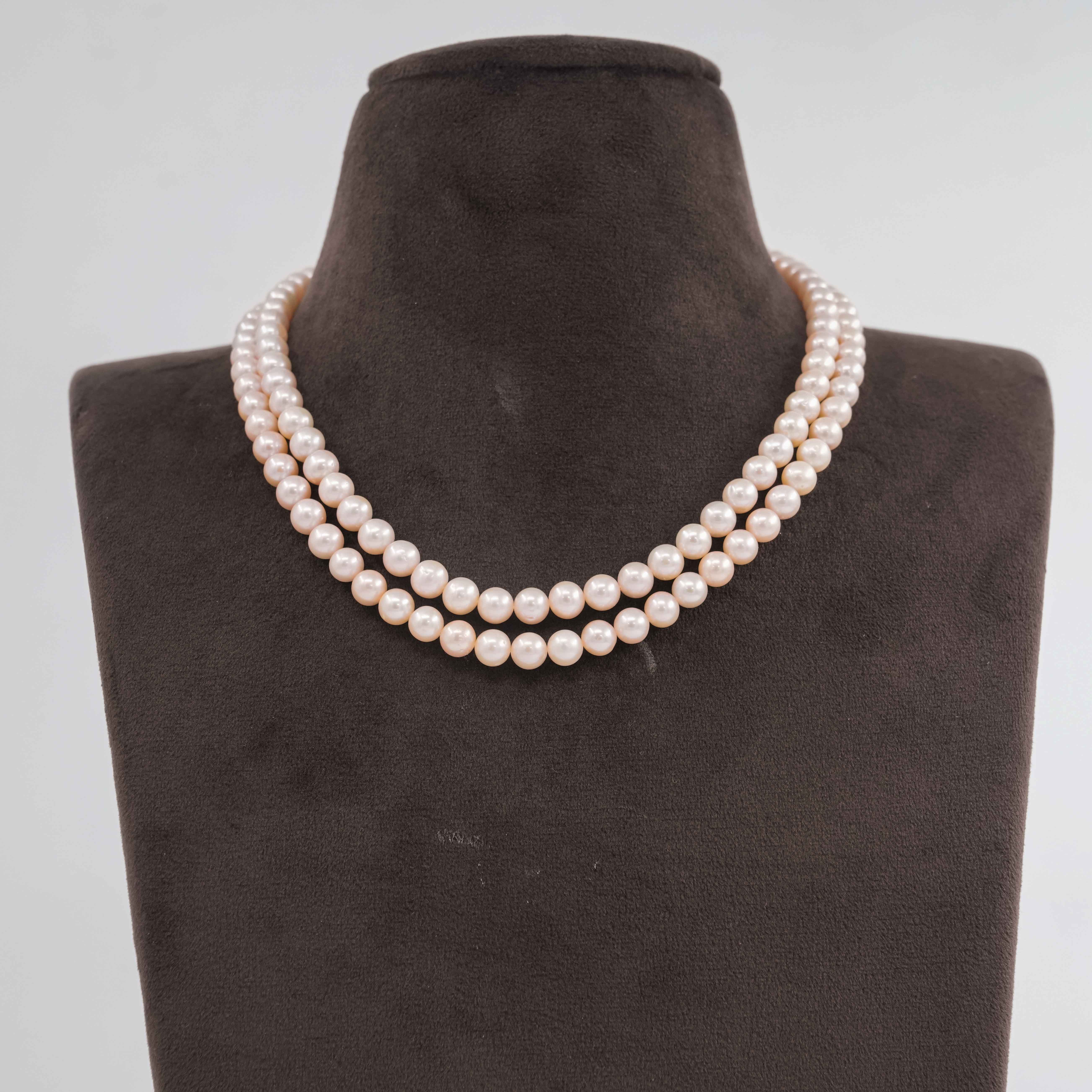 The Pearl Atelier by Kabra Pearls - Double Layer Pearl Necklace